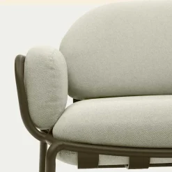 Gartensofa in Graugrün aus Metall - Ocna