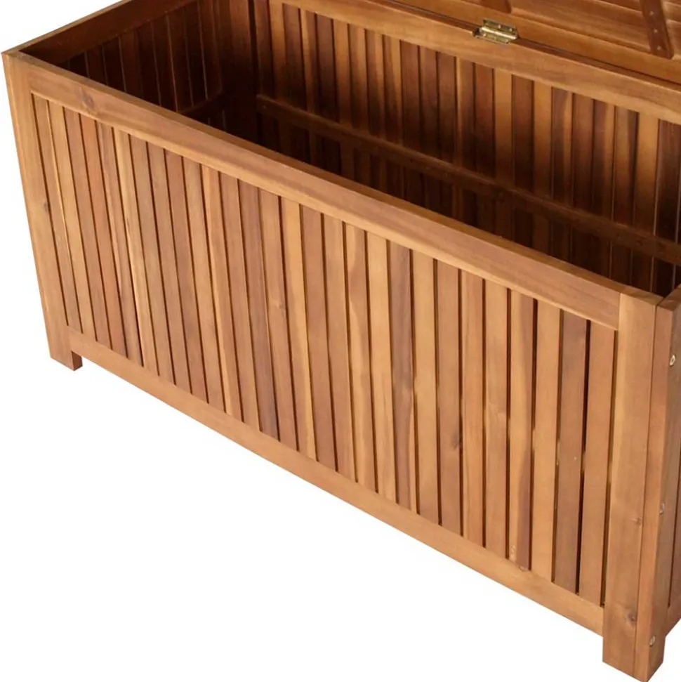 Gartenstühle Auflagenbox aus Akazie Massivholz - Nurana