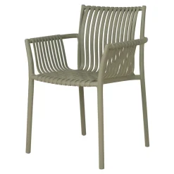 Gartenstühle aus Polypropylen in Graugrün - Ahin (4er Set)