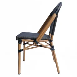 Gartenstühle aus Webstoff Schwarzbraun - Phantom (2er Set)