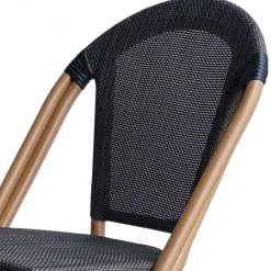 Gartenstühle aus Webstoff Schwarzbraun - Phantom (2er Set)