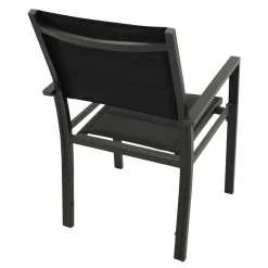 Gartenstühle mit Armlehnen modern - Ginko (2er Set)