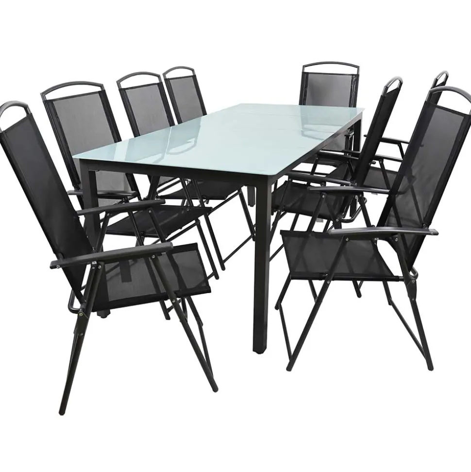 Gartentisch & 8 Stühle Set - Loytami (neunteilig)