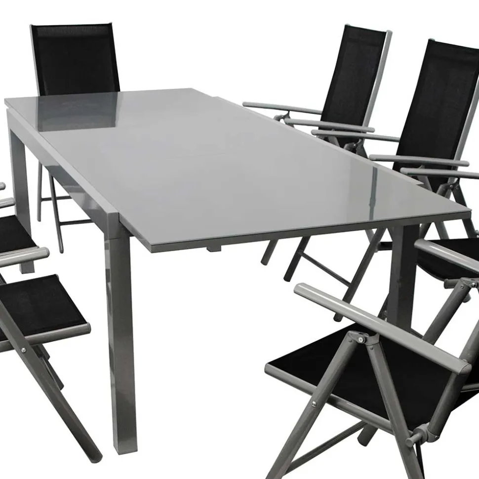 Gartentisch & acht Klappsessel - Olividos (neunteilig)