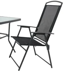 Gartentisch & Klappstuhl Duo Set - Alcamo (dreiteilig)