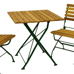 Gartentisch & zwei Stühle Set - Ileteas (dreiteilig)