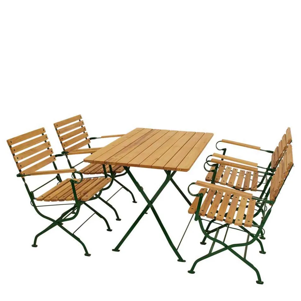 Gartentisch Essgruppe klappbar - Galazo (fünfteilig)