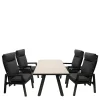 Gartentisch Gruppe in modernem Design - Laura (fünfteilig)