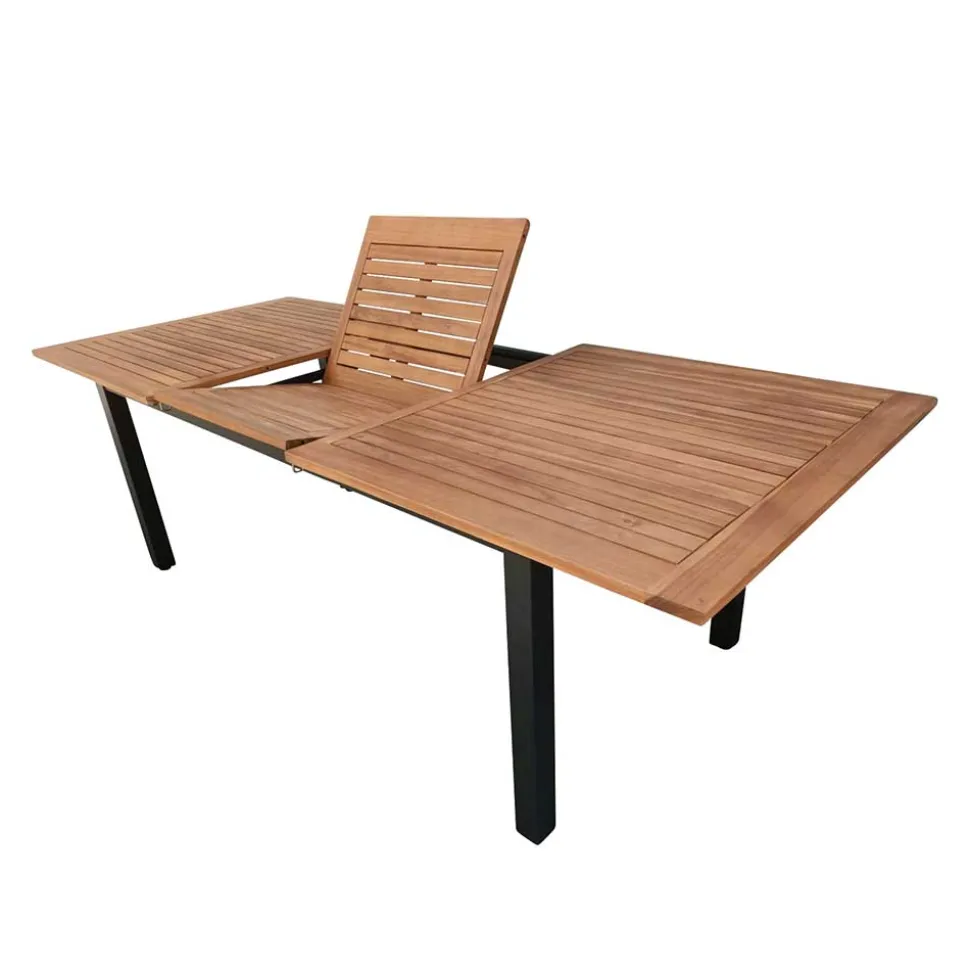 Gartentisch mit Butterflyauszug aus Akazie - Iwalian