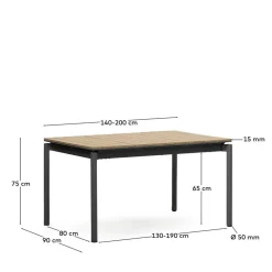 Gartentisch mit Schubladen Auszug - Barnetto