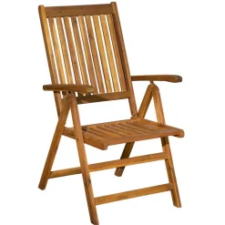 Gartentisch und vier Klappstühle - Antigrus (fünfteilig)