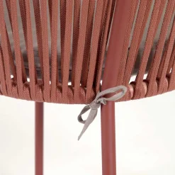 Geflecht Armlehnenstühle in Rotbraun - Udolpho (4er Set)