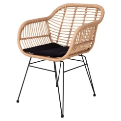 Geflecht Stühle in Beige Rattan - Ambo (2er Set)