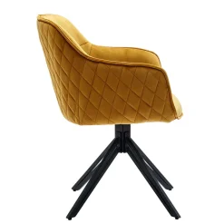 Gelber Armlehnenstuhl mit Drehgestell - Bellatrix