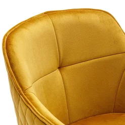 Gelber Armlehnenstuhl mit Drehgestell - Bellatrix