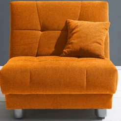 Gelber Schlafsessel mit Flachgewebe Bezug - Babsy