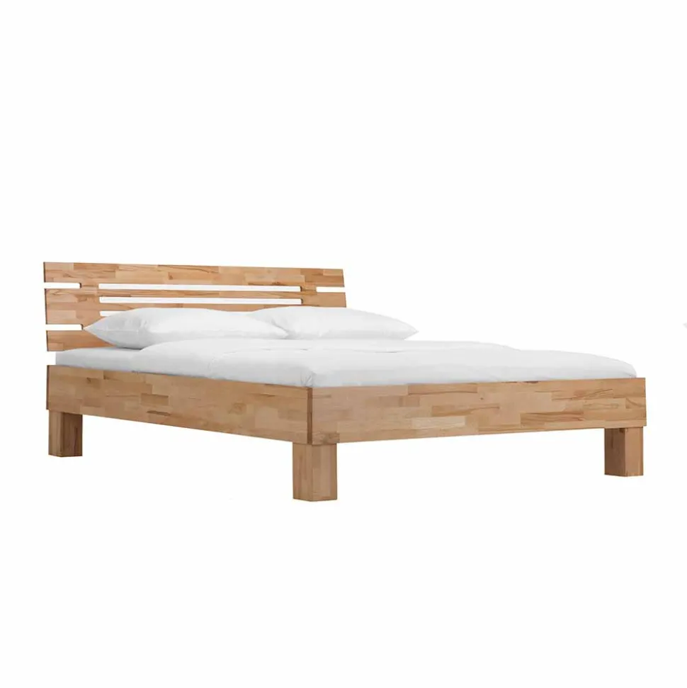 Geöltes Massivholzbett Benet in sieben Breiten
