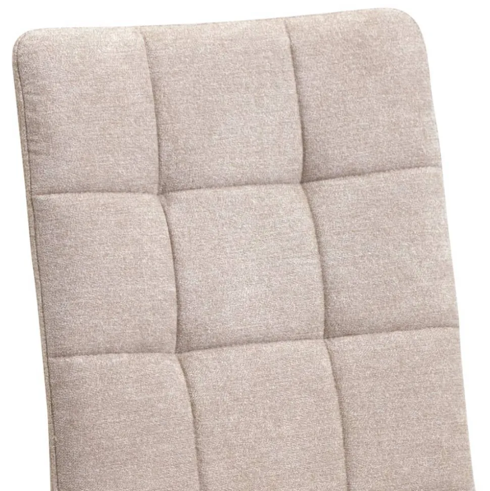 Gepolsterte Drehstühle in Beige - Fleur (2er Set)