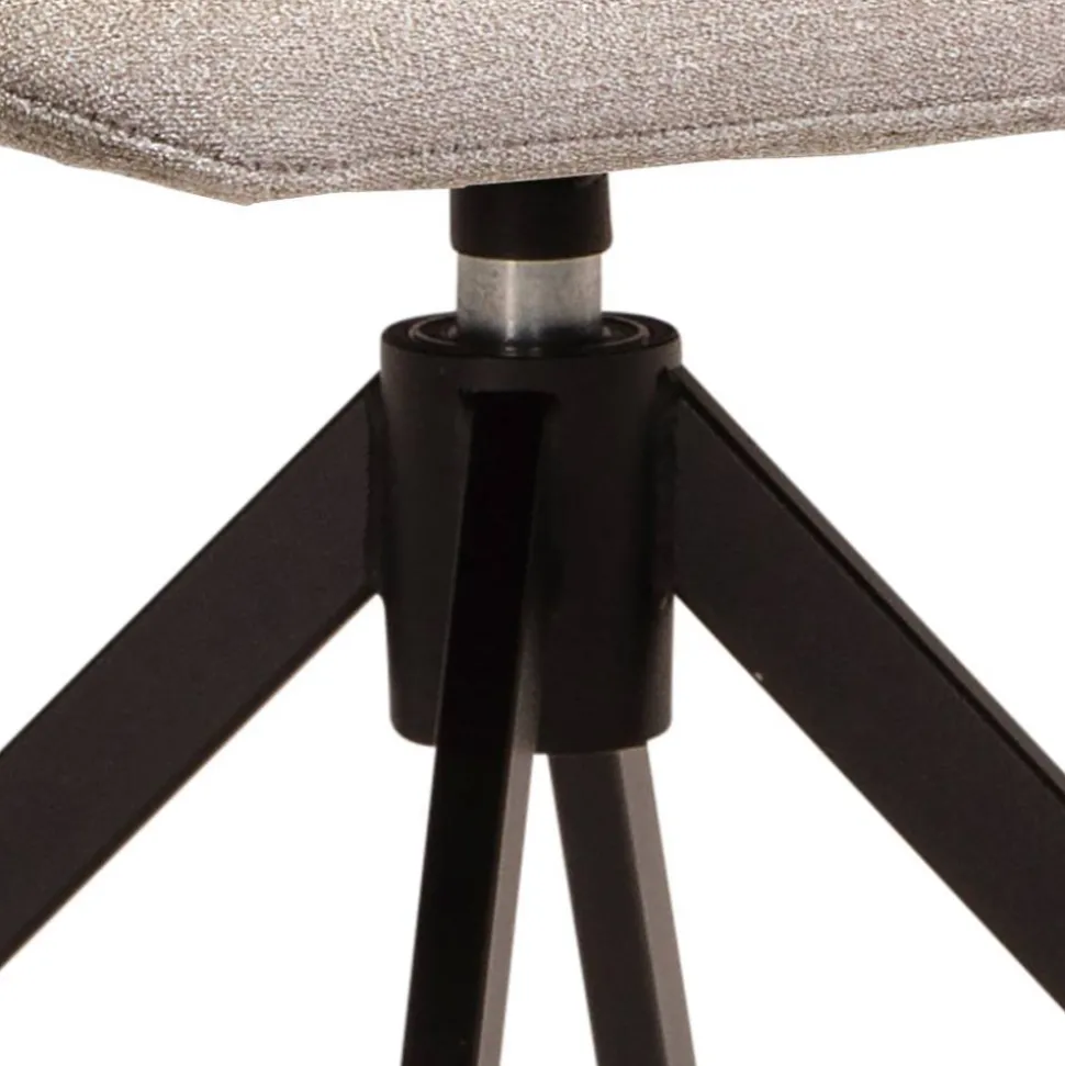 Gepolsterte Drehstühle in Beige - Fleur (2er Set)