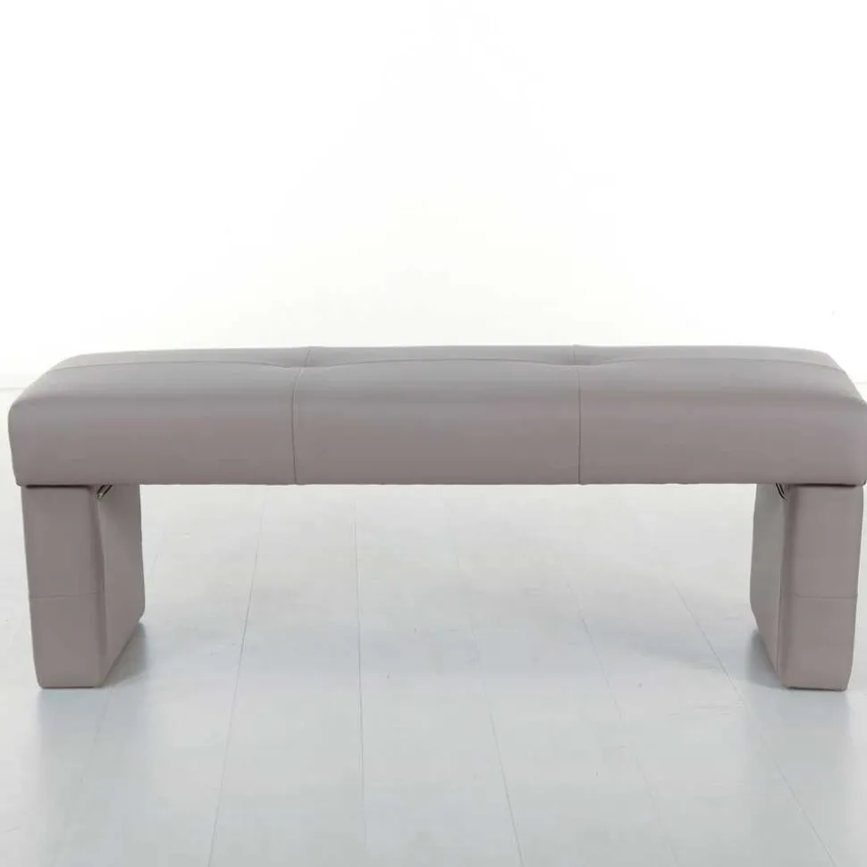Gepolsterte Sitzbank Hawar in Grau