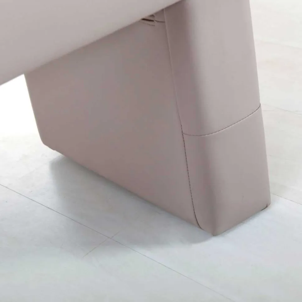 Gepolsterte Sitzbank Hawar in Grau