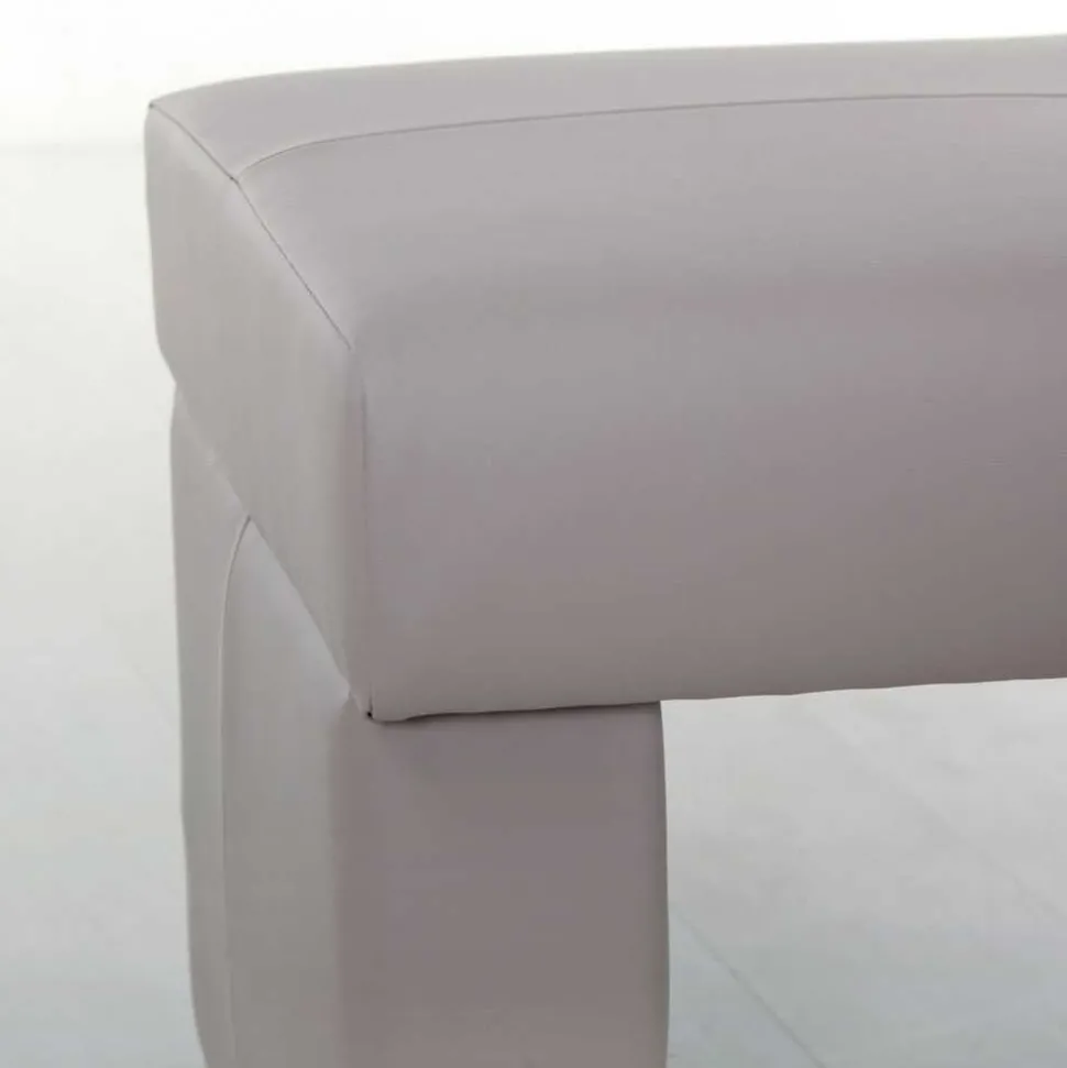 Gepolsterte Sitzbank Hawar in Grau