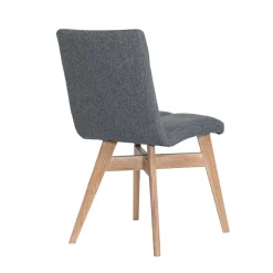 Gepolsterte Stühle in Grau & Natur - Tucina (2er Set)