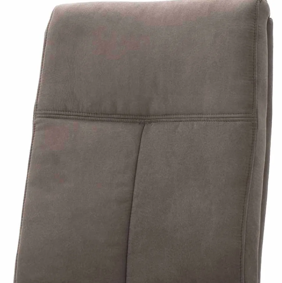 Gepolsterter Freischwinger Stuhl in Braun - Carpreras (2er Set)