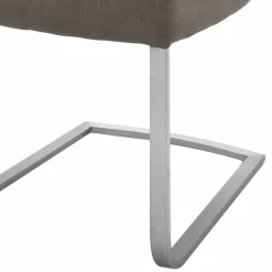 Gepolsterter Freischwinger Stuhl in Braun - Carpreras (2er Set)