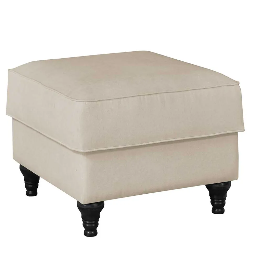 Gepolsterter Hocker im Vintage Landhaus Look - Merandes