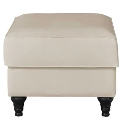 Gepolsterter Hocker im Vintage Landhaus Look - Merandes