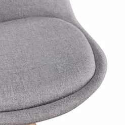 Gepolsterter Schalenstuhl Charisse mit Stoffbezug (2er Set)