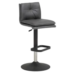 Gepolsterter Tresenstuhl in Dunkelgrau - Teromaso