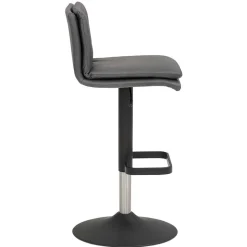 Gepolsterter Tresenstuhl in Dunkelgrau - Teromaso