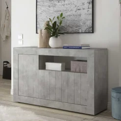 Geradlinige Kommode in Beton Nachbildung - Korlin