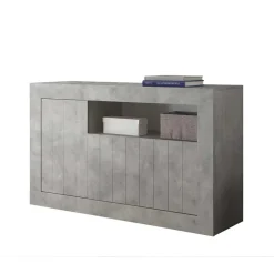 Geradlinige Kommode in Beton Nachbildung - Korlin