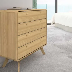 Gerundete Kommode mit vier Schubladen - Sophiea