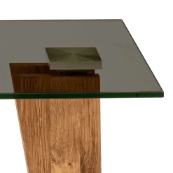 Getönter Glastisch fürs Wohnzimmer höhenverstellbar - Rasmiro