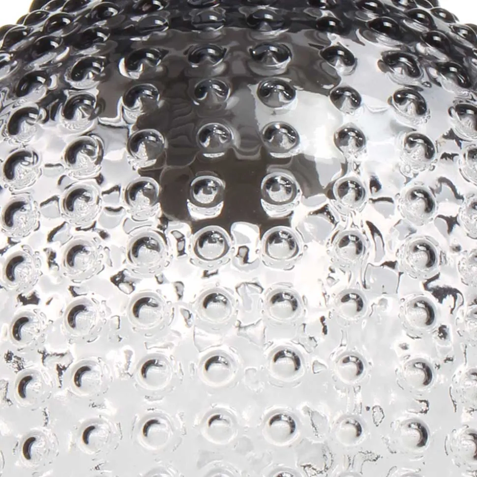 Glas Pendel Hängeleuchte in Grau - Memphys