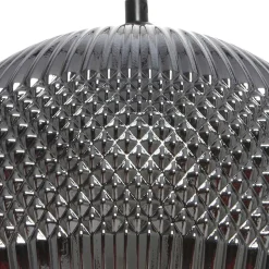 Glas Pendelleuchte in Silber & Grau - Onesting