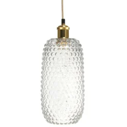 Glas Pendelleuchte in Transparent - Ranito