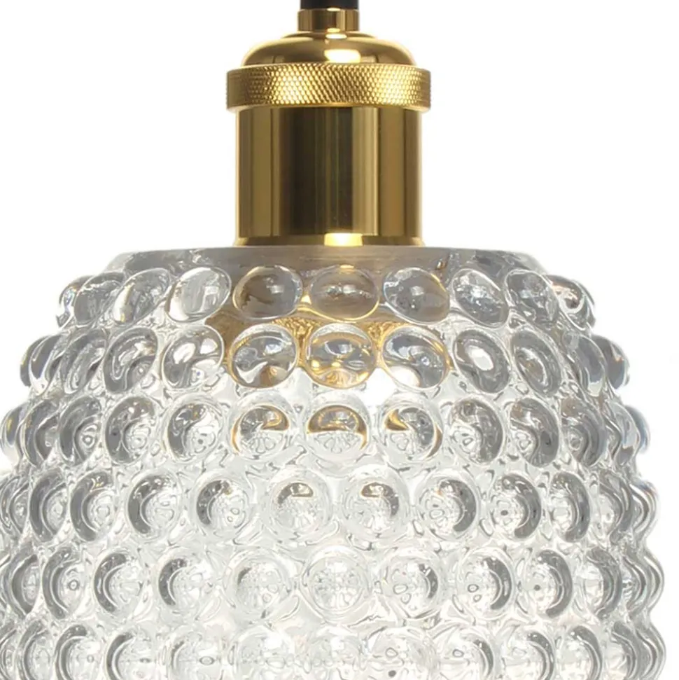 Glas Pendelleuchte in Transparent - Ranito