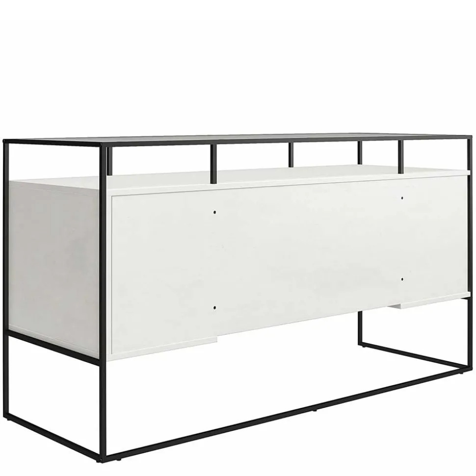 Glas Schreibtisch mit Rillen Strukturglasplatte - Corners