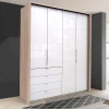 Glasbeschichteter Kleiderschrank mit zwei Falttüren - Bosays