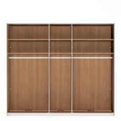 Glasfront-Kleiderschrank mit fünf Türen - Hung