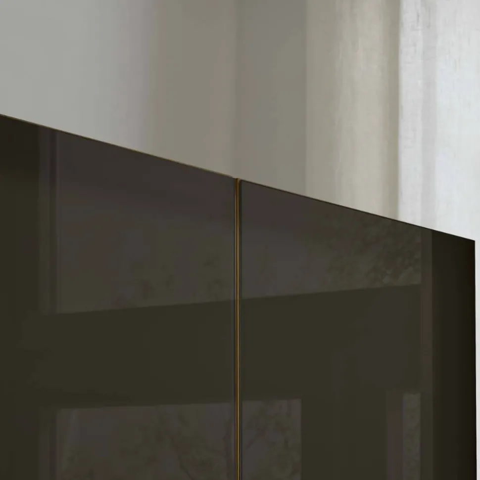 Glasfront-Kleiderschrank mit fünf Türen - Hung