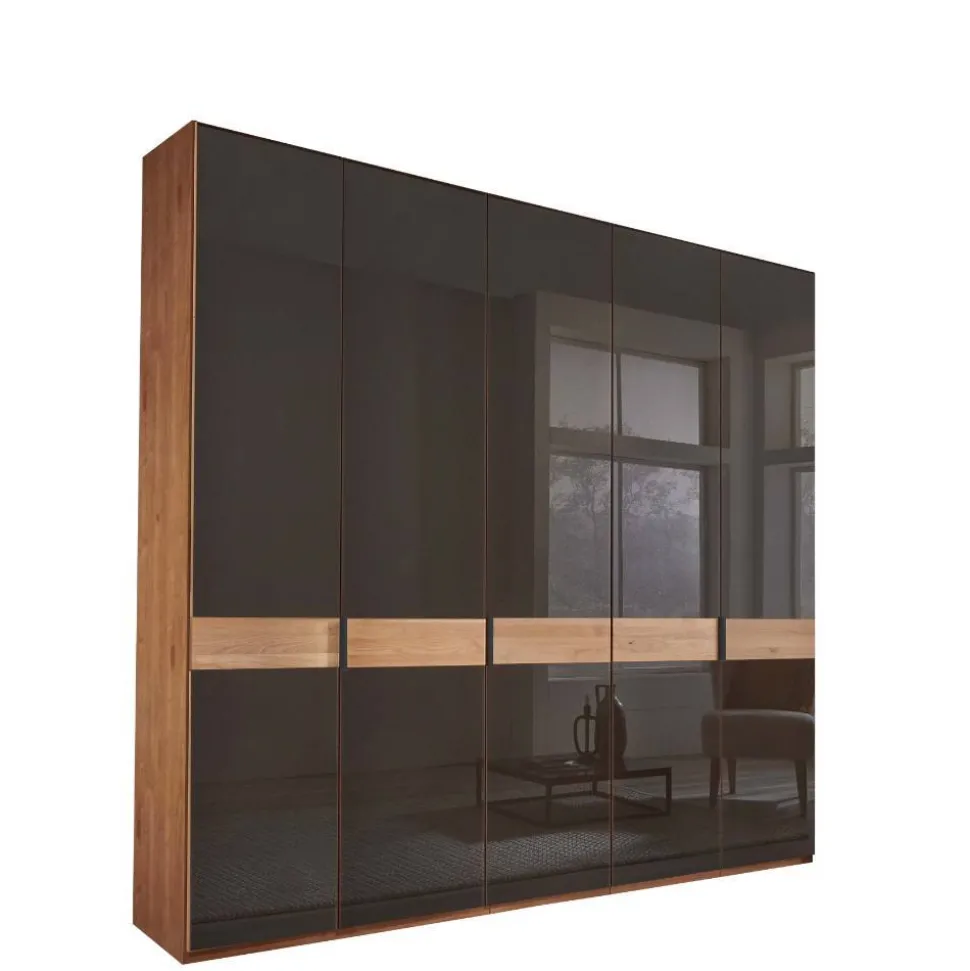 Glasfront-Kleiderschrank mit fünf Türen - Hung