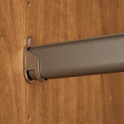 Glasfront-Schlafzimmerschrank in Dunkelbraun - Hung