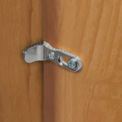 Glasfront-Schlafzimmerschrank in Dunkelbraun - Hung