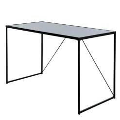 Glasschreibtisch aus Schwarzglas - Pathos